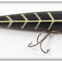 Vintage Nichols Black White Ribs Whissen Killer Darter Lure