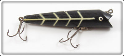 Vintage Nichols Black White Ribs Whissen Killer Darter Lure
