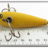 Heddon Solid Yellow 100 Dowagiac Minnow 109Y