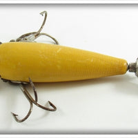 Heddon Solid Yellow 100 Dowagiac Minnow 109Y