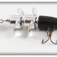 Vintage Cyclone Lure Co Black Cyclone Spinner Lure