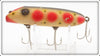 Florida Fishing Tackle Mfg Co White With Red, Yellow & Black Spots No. 35 Surface