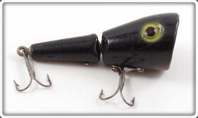 Vintage South Bend Solid Black Go Plunk Lure 2929 B