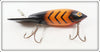 Bomber Bait Co Orange Black Ribs 49er Model 600 In Box
