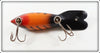 Bomber Bait Co Orange Black Ribs 49er Model 600 In Box