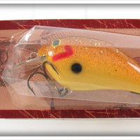 Fred Young Chartreuse Peach The Original Big O Lure On Card