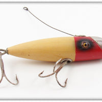 Vintage South Bend Red Head White Fish Oreno Lure 953 RH