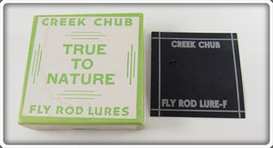 Vintage Creek Chub True To Nature Fly Rod Lure Empty Box