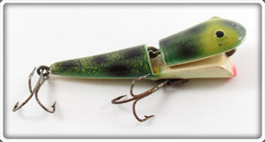 Vintage Piro Realistic Bait Co Green Frog Water Whacker Lure