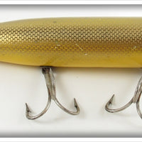 Vintage Creek Chub Gold Scale Giant Straight Pikie Lure