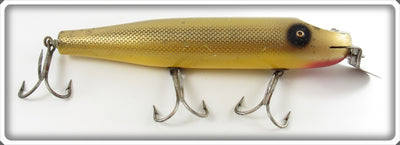 Vintage Creek Chub Gold Scale Giant Straight Pikie Lure