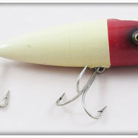 Vintage Paw Paw Red Head White Groove Head Bass Seeker Lure