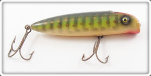 Paw Paw Green With Gold Dots Groove Head Bass Seeker Lure 