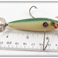 Vintage Pflueger Green Crackleback Jersey Rigged Neverfail Minnow Lure