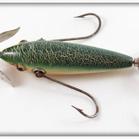 Pflueger Green Crackleback Jersey Rigged Neverfail Minnow