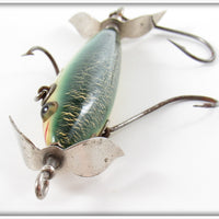 Pflueger Green Crackleback Jersey Rigged Neverfail Minnow