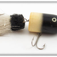 Vintage Marathon Bait Co. Black & White Musk E Monk Lure