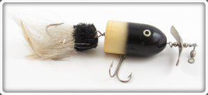 Vintage Marathon Bait Co. Black & White Musk E Monk Lure