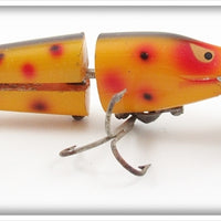 Vintage Heddon Spotted Orange Scissor Tail Lure 9830 SO Lure