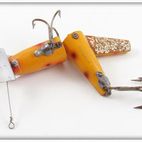 Heddon Spotted Orange Scissor Tail 9830 SO