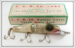 Vintage Creek Chub Silver Flash Jointed Striper Pikie In Box