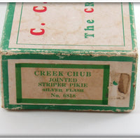 Creek Chub Silver Flash Jointed Striper Glass Eye Pikie In Box 6818