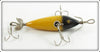 Heddon Yellow With Black Head 100 Dowagiac Minnow 109F