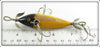 Heddon Yellow With Black Head 100 Dowagiac Minnow 109F