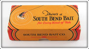 South Bend Gold Or Gold Red Head Bass Oreno Empty Box 973 G