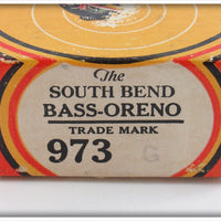 South Bend Gold Or Gold Red Head Bass Oreno Empty Box 973 G