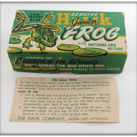 Vintage Halik Co Halik Junior Frog Empty Lure Box