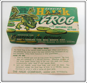 Vintage Halik Co Halik Junior Frog Empty Lure Box