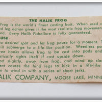 Halik Co Halik Junior Frog Empty Box