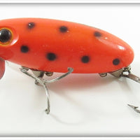 Arbogast Orange Black Spots 5/8 Oz Jitterbug