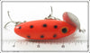 Arbogast Orange Black Spots 5/8 Oz Jitterbug