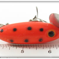 Arbogast Orange Black Spots 5/8 Oz Jitterbug