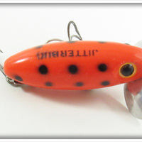 Arbogast Orange Black Spots 5/8 Oz Jitterbug