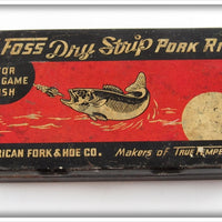 Vintage Al Foss Dry Strip Pork Rind Empty Tin