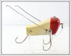 Vintage Creek Chub Red Head White Wee Dee Lure 4802