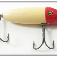 Vintage Shur Strike Red & White MBO Midget Bass Oreno Lure