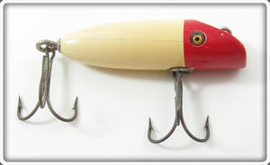 Vintage Shur Strike Red & White MBO Midget Bass Oreno Lure