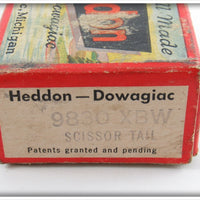 Heddon Black Shore Scissor Tail Empty Box 9830 XBW