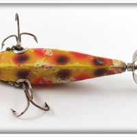 Heddon Yellow With Red & Black Spots 0 Dowagiac Minnow 01