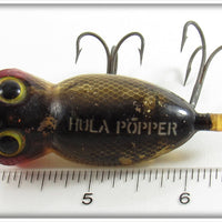 Arbogast Transparent Black Scale 5/8 Oz Hula Popper