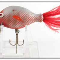 Bill Crowder Red & Silver Scale Plastered Minnow