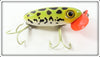 Arbogast Frog Spot Plastic Lip Jitterbug In Unmarked Box Bottom