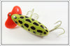 Arbogast Frog Spot Plastic Lip Jitterbug In Unmarked Box Bottom