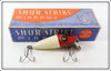 Vintage Shur Strike Red Head White River Runt Lure In Box HRT-2