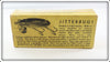 Arbogast Black Silver Scale Plastic Lip Jitterbug In Unmarked Box