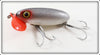 Arbogast Black Silver Scale Plastic Lip Jitterbug In Unmarked Box